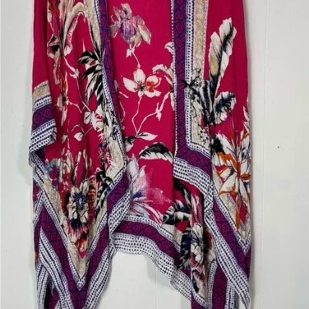 Vince Camuto Pink Floral Swim Coverup